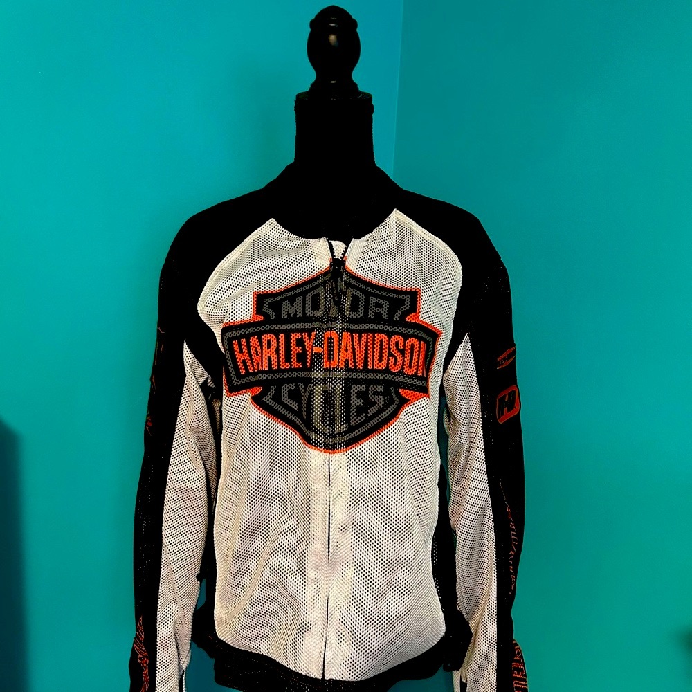 Harley-Davidson Black and White Men's Jacket